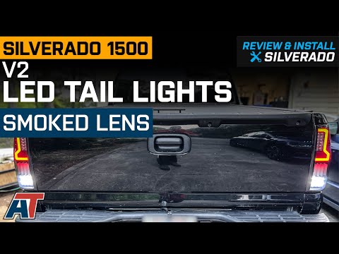 1999-2006 Silverado 1500 V2 LED Tail Lights; Black Housing; Smoked Lens Review & Install