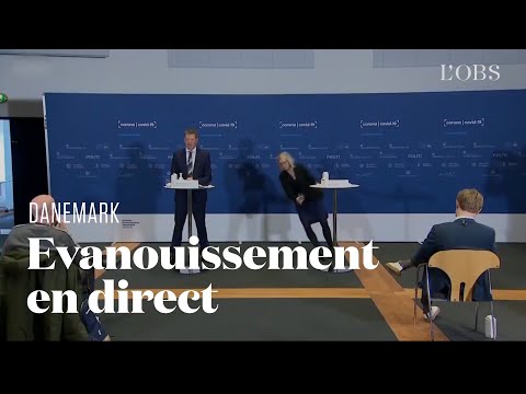 La directrice de la pharmacovigilance au Danemark s'évanouit en direct d'une conférence de presse
