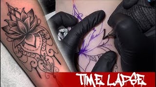 Water flower - Tattoo time lapse