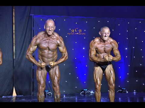 Over 60's muscle masters posedown