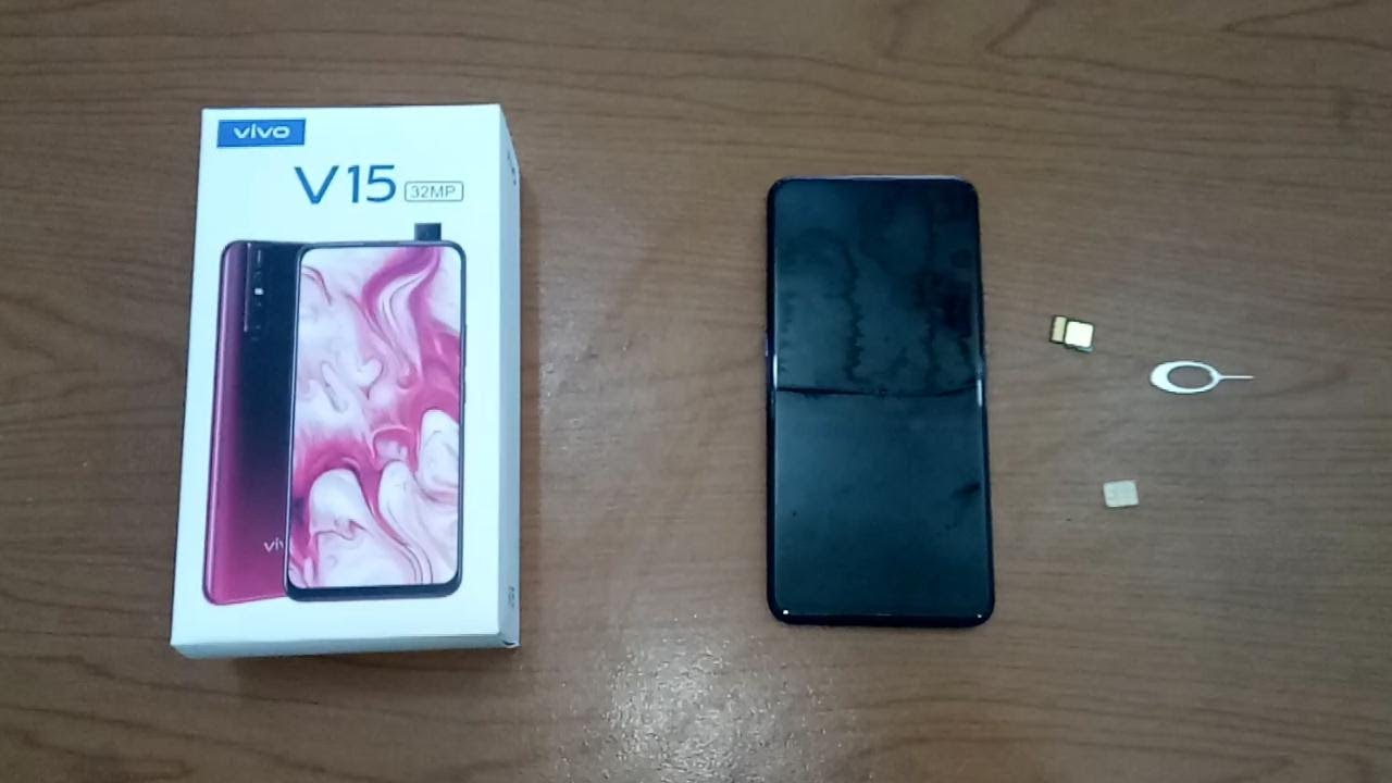 How To Insert Sim Card and MicroSD Vivo V15 Ram 6GB Rom 64 Blue