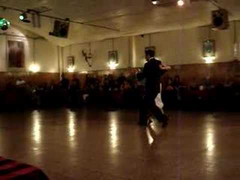  Stella Missé  and  Ernesto Candal  are  dancing  to  the  milonga  "  No Hay Tierra Como La Mia  "