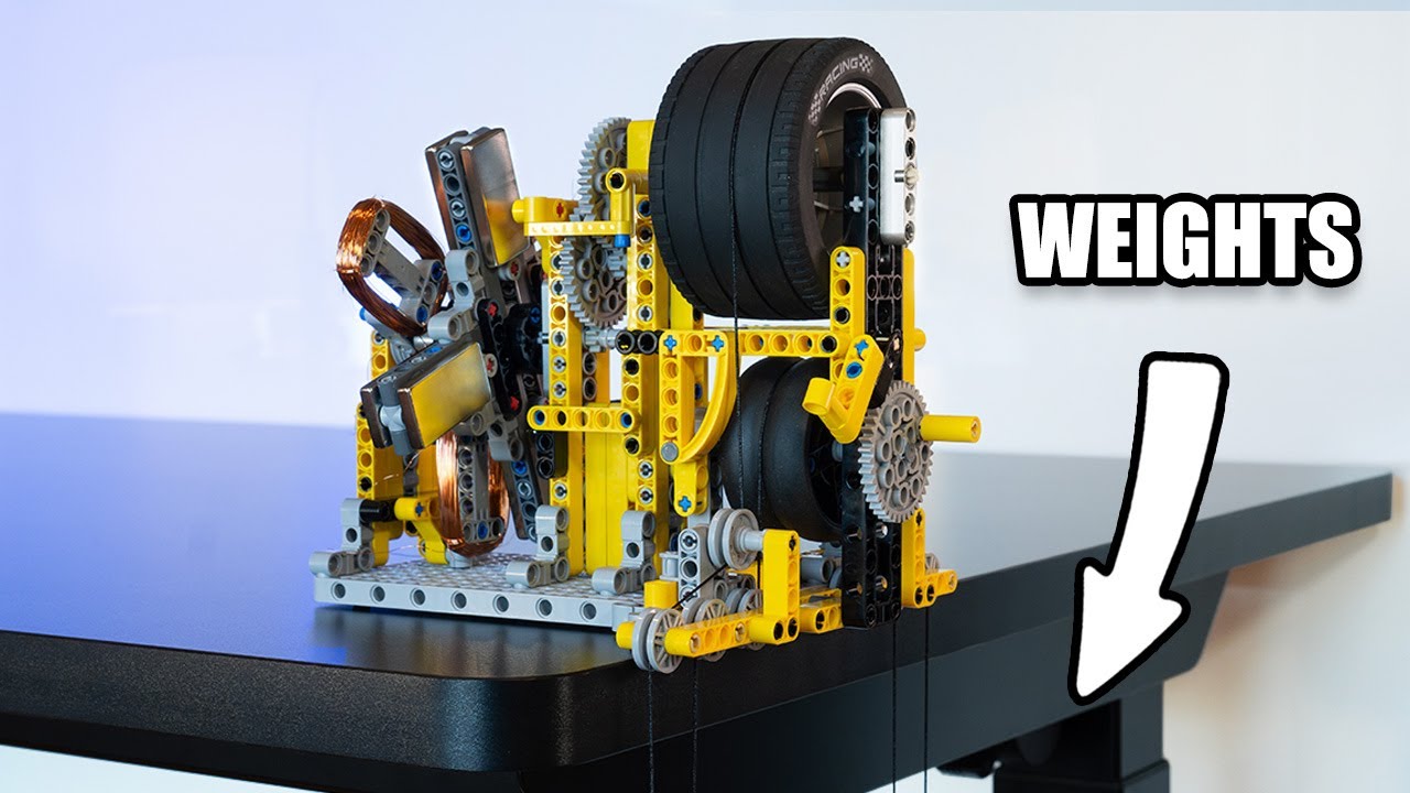 Lego Gravity Power: Turning Falling Weights Into Electricity!