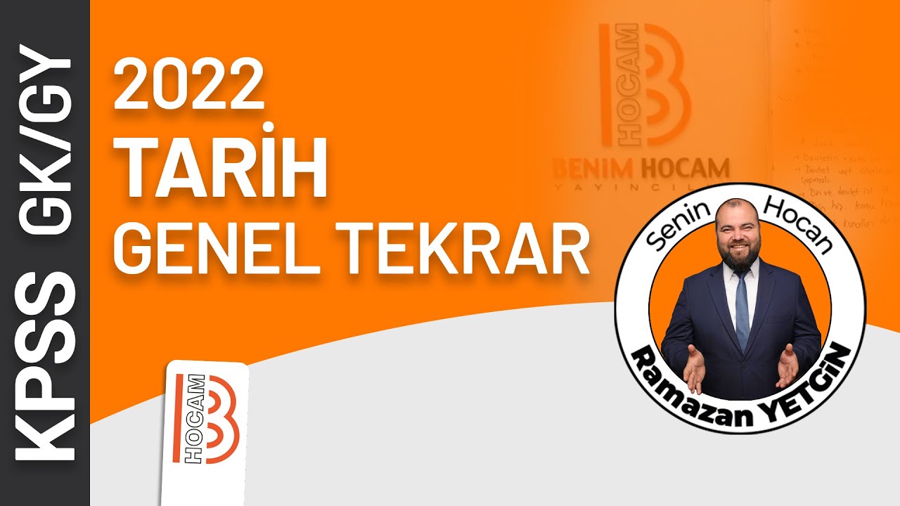 5) KPSS Tarih Genel Tekrar 5 İnkılap Tarihi Trablusgarp dan I TBMM Dönemine - 2022 - Ramazan YETGİN