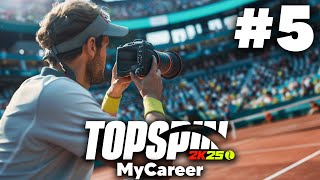 TOPSPIN 2K25 MyCAREER Gameplay Walkthrough Part 5 - A NEW STAR OF TENNIS