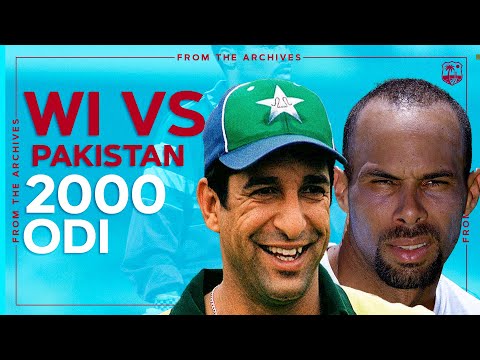 Jimmy Adams & Sherwin Campbell Star against Wasim Akram & Pakistan | West Indies v Pakistan 2000 ODI