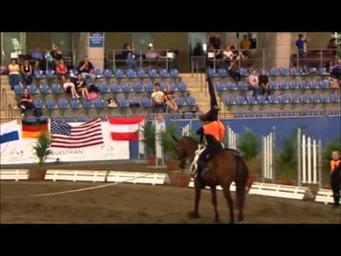 Equestrian Vaulting -Pas de Deux Horse Walk E Grade