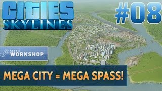 preview picture of video 'Let's Play CITIES: SKYLINES - #08 (HD) - MEGA CITY, MEGA SPASS! [German/Deutsch]'
