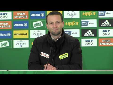 Ferdinand Feldhofer (Trainer WAC) - die Pressekonferenz nach dem Spiel gegen SK Rapid Wien