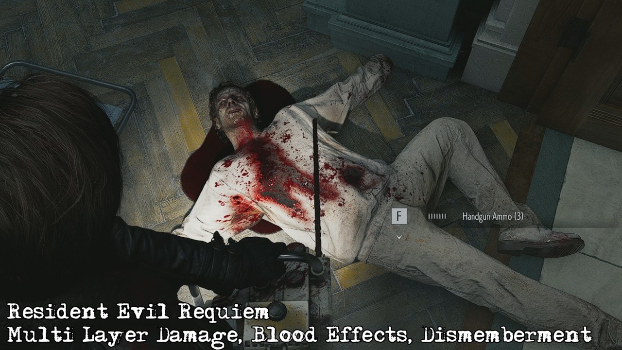 Resident Evil Requiem - Multi Layer Damage, Blood Effects and Dismemberment