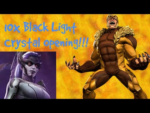 MCOC 10x Black Light Crystal Opening!!! 5 star Proxima Midnight!!!