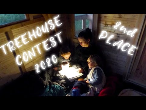 One Man Building A Treehouse For His Family – 2nd Place DIY Treehouse Building Contest 2020