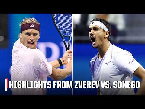 5-SET MARATHON 😱 Lorenzo Sonego vs. No. 1 Alexander Zverev | Full Match Highlights | 2026 US Open