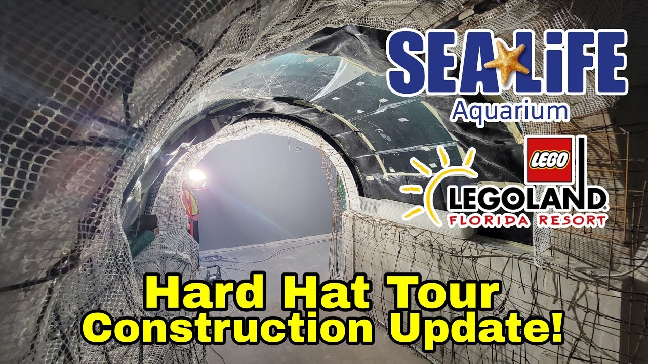 FIRST LOOK! Legoland Florida’s NEW SEA LIFE Florida Aquarium Hard Hat Construction Update 3.20.25