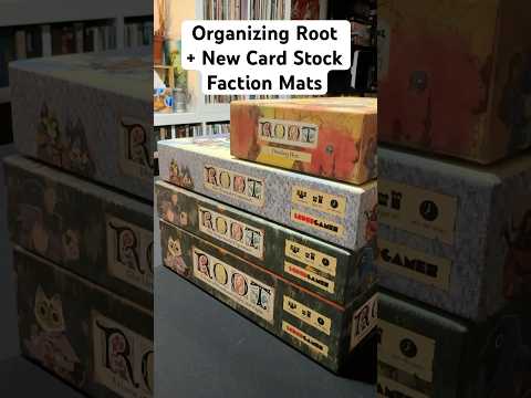 How to organize Root & The new cardstock Faction Boards