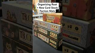 How to organize Root & The new cardstock Faction Boards