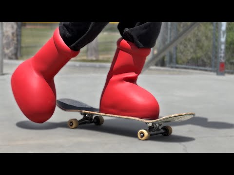 Can you SKATE the MSCHF BIG RED BOOT?!