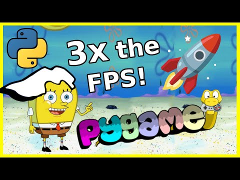 🚀 3 easy tricks to  get better performance with Pygame - Python Gamedev