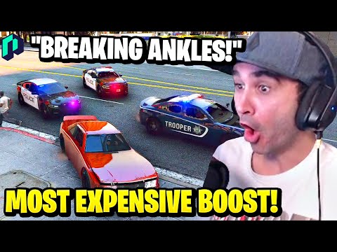 Summit1g Outplays Whole PD with 200 IQ Jukes in $110k S+ Boost! | GTA 5 NoPixel RP