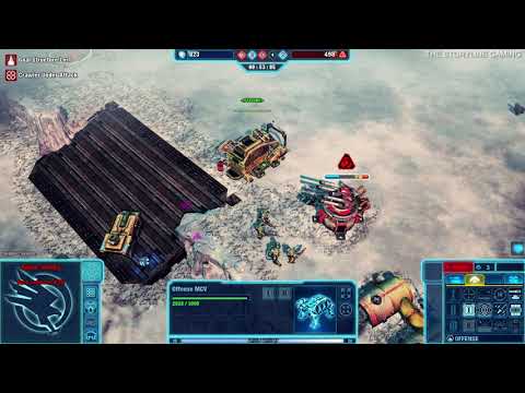 Command & Conquer 4: Tiberian Twilight - 4v4 Skirmish BRUTAL - Blitzen Bay - Gameplay PC