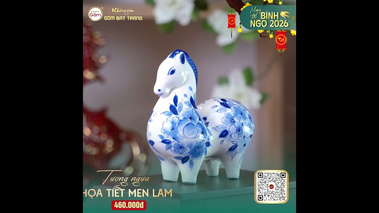 Tượng Ngựa Men Lam