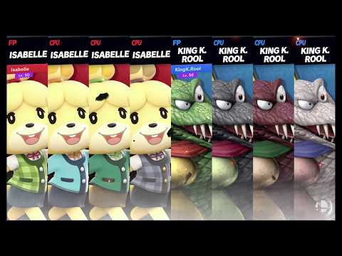 Super Smash Bros Ultimate Amiibo Fights   Request #9373 Isabelles vs K Rools