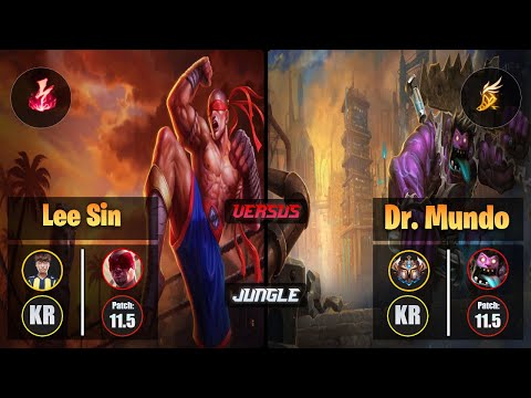 Untara LEE SIN (Jungle) [Electrocute] VS DR. MUNDO - Challenger KR Patch 11.5