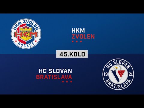 45.kolo HKM Zvolen - HC Slovan Bratislava ZÁZNAM