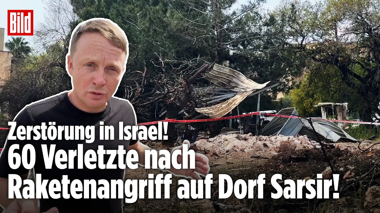 ISRAEL: 60 Verletzte nach Einschlag von Hisbollah-Rakete in Sarsir! Krieg mit Iran eskaliert weiter!