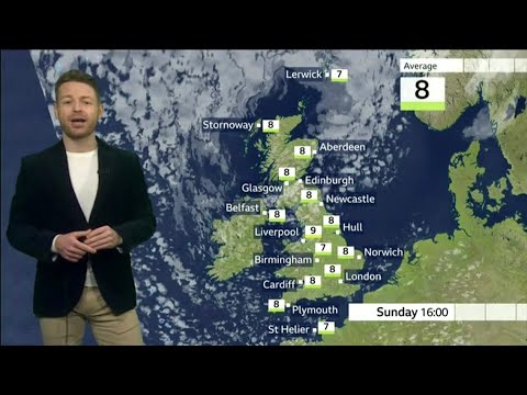 BBC Weather : Sunday we might get one or two showers