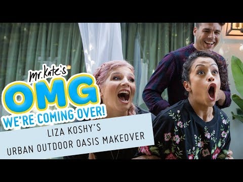 Liza Koshy's Urban Outdoor Oasis Makeover! | OMG We're Coming Over Video