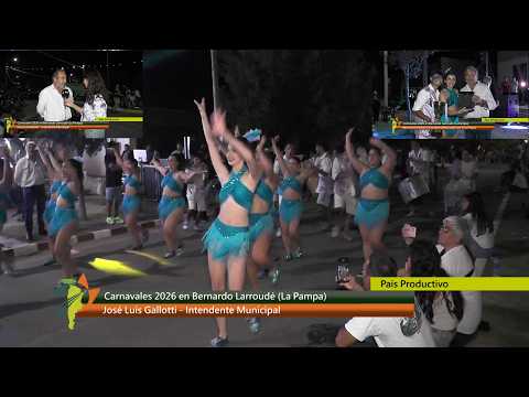 Carnavales Termas Larroudé 2026. Bernardo Larroudé, La Pampa 14 03 2026