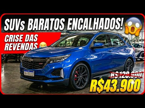 SUVs USADOS ENCALHADOS? 7 SUVs que NINGUÉM QUER sendo VENDIDOS PELA METADE DA FIPE nas LOJAS?