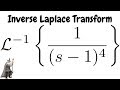 Inverse Laplace of 1/(s - 1)^4 with the Shifting Theorem(First Translation Theorem)