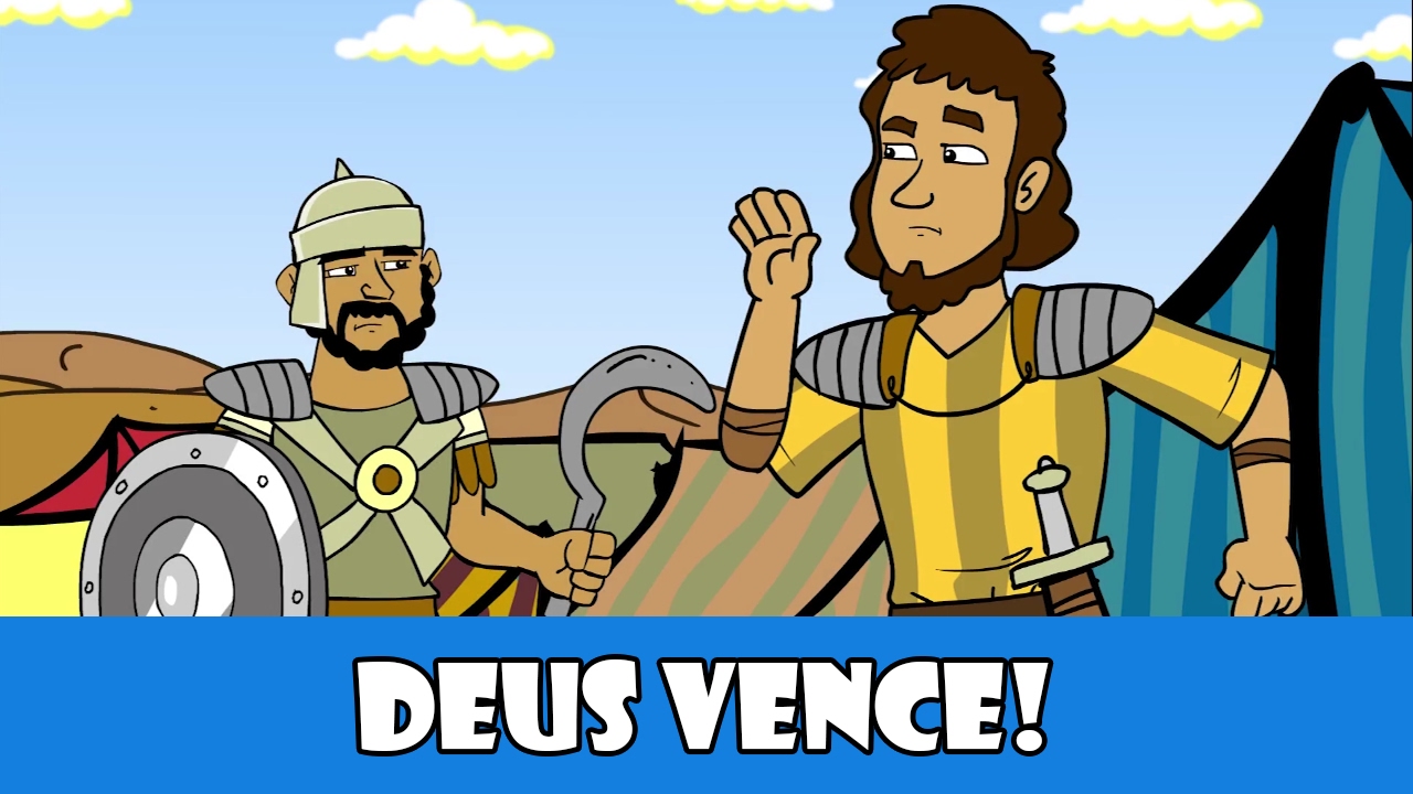 DESENHOS BÍBLICOS - DEUS VENCE CONTRA OS FILISTEUS