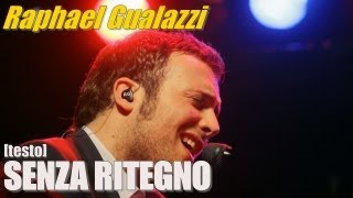 Raphael Gualazzi - Senza ritegno - Testo - Festival Sanremo 2013