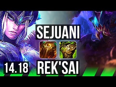 SEJUANI vs REK'SAI (JGL) | 4/0/8, Rank 13 Seju | NA Master | 14.18
