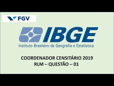 FGV COORDENADOR CENSITÁRIO 2019 - QUESTÃO 1 - RLM