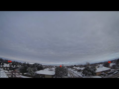 Abilene TX 24 Hour Time Lapse - 20210101 Friday West
