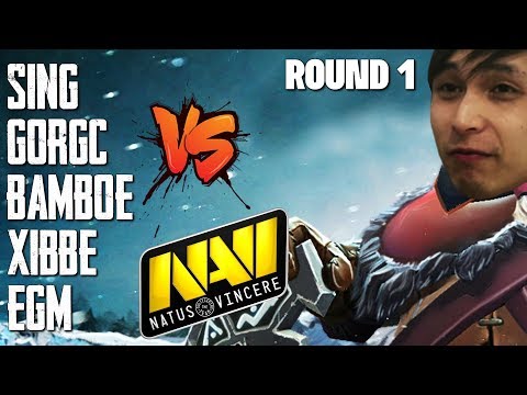 SING GORGC BAMBOE EGM XIBBE vs NA'VI - Round 1 (SingSing Dota 2 Highlights #1437)