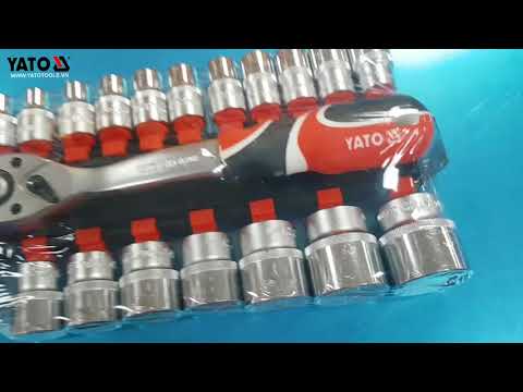 Набор инструментов YATO 19 предметов, квадрат 1/2", 8-24 мм, 38 мм Набор инструментов YATO 19 предметов, квадрат 1/2", 8-24 мм, 38 мм