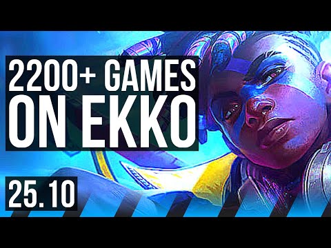 EKKO vs LEBLANC (MID) | 8/1/6, 2200+ games, Legendary | NA Challenger | 25.10