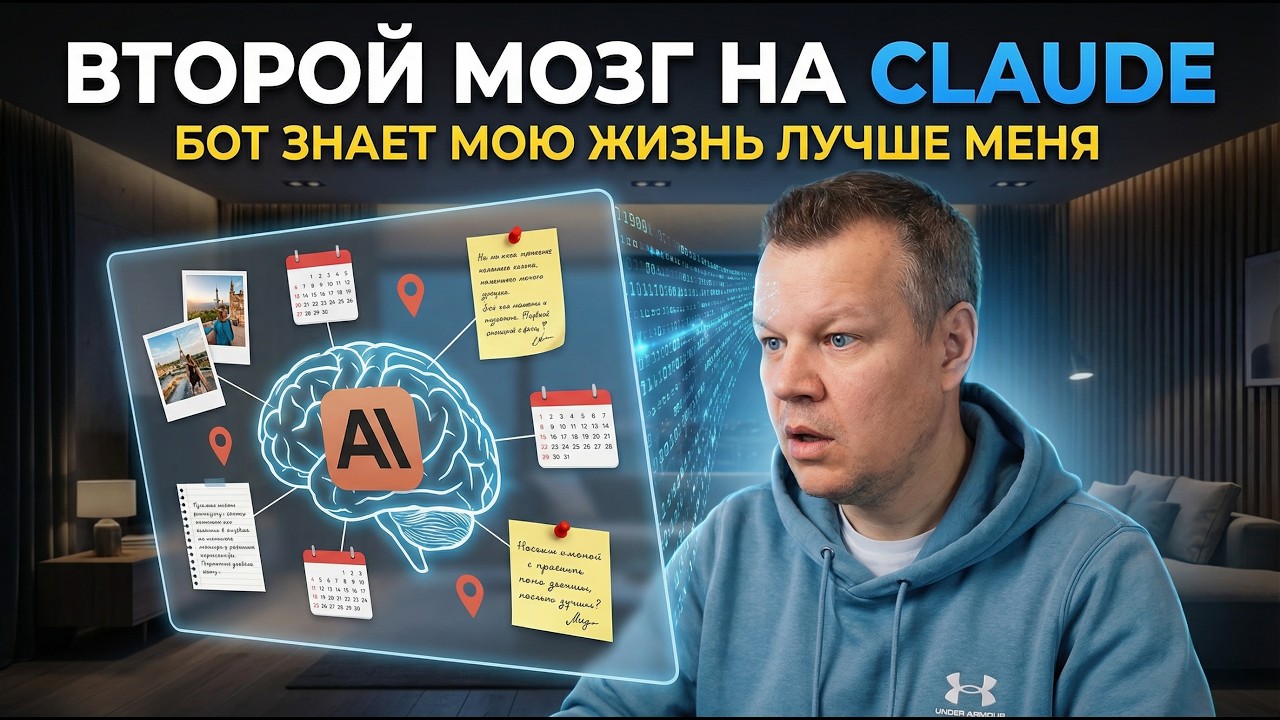 Второй мозг на Claude — бот знает мою жизнь лучше меня.