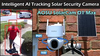 Intelligent AI Tracking Solar Security Camera | AOSU SolarCam D1 Max