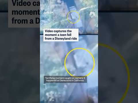 Video captures the moment a teen fell from a Disneyland ride
