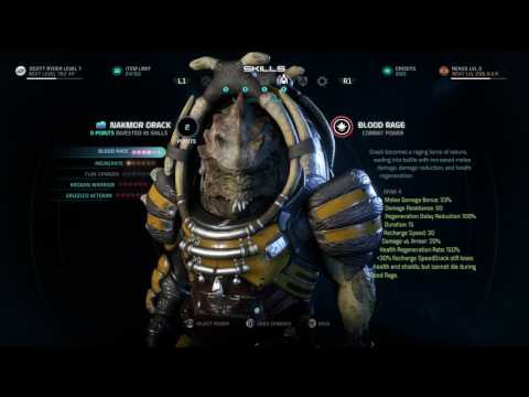 Mass Effect: Andromeda - Skills: Cryo Beam, Flamethrower, Engineer, Sentinal Profiles Unlocked