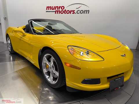 2008 Chevrolet Corvette 2dr Conv in Yellow for sale at Munro Motors in Brantford, ON