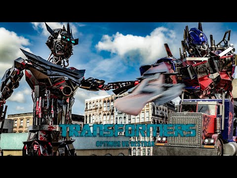Transformers 3D Animation - Optimus Prime vs Destrax