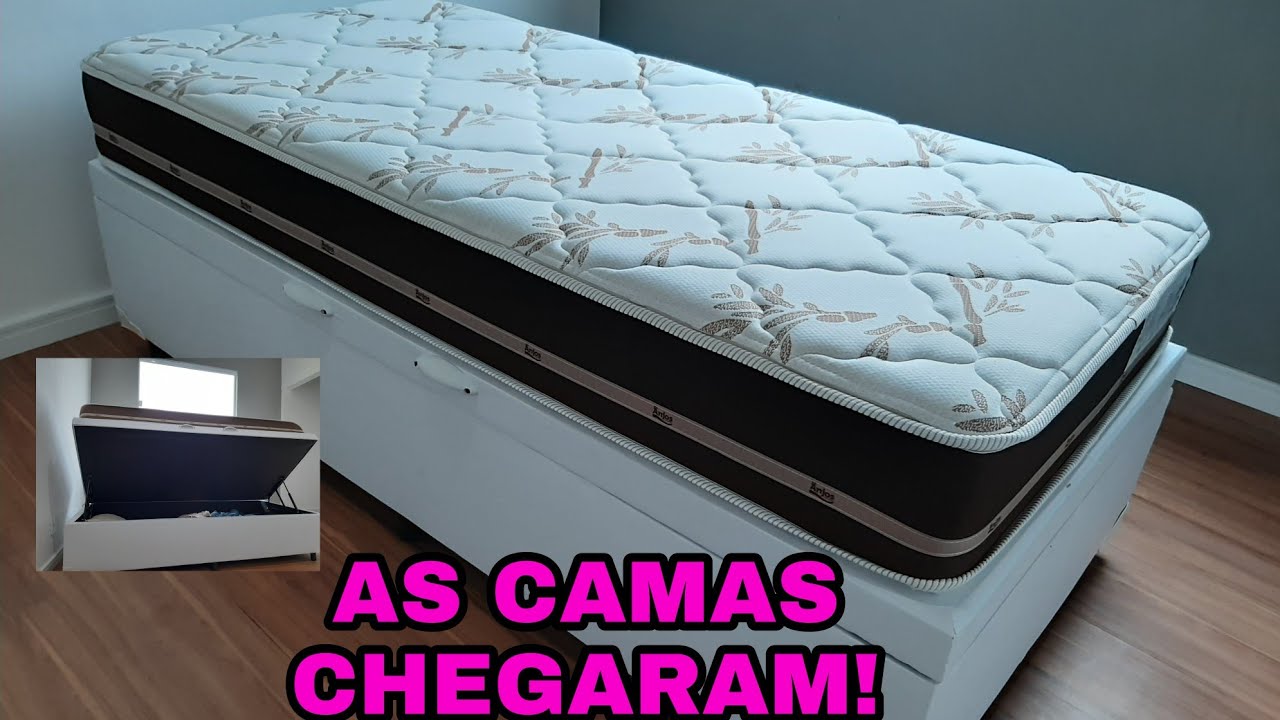 AS CAMAS DAS CRIANÇAS CHEGARAM| CAMA COM BAÚ- ANJOS.