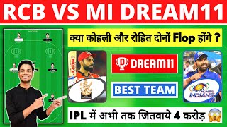 RCB vs MI Dream11 Prediction || BLR vs MI Dream11 Team || MI vs RCB Dream11 || Bangalore vs Mumbai
